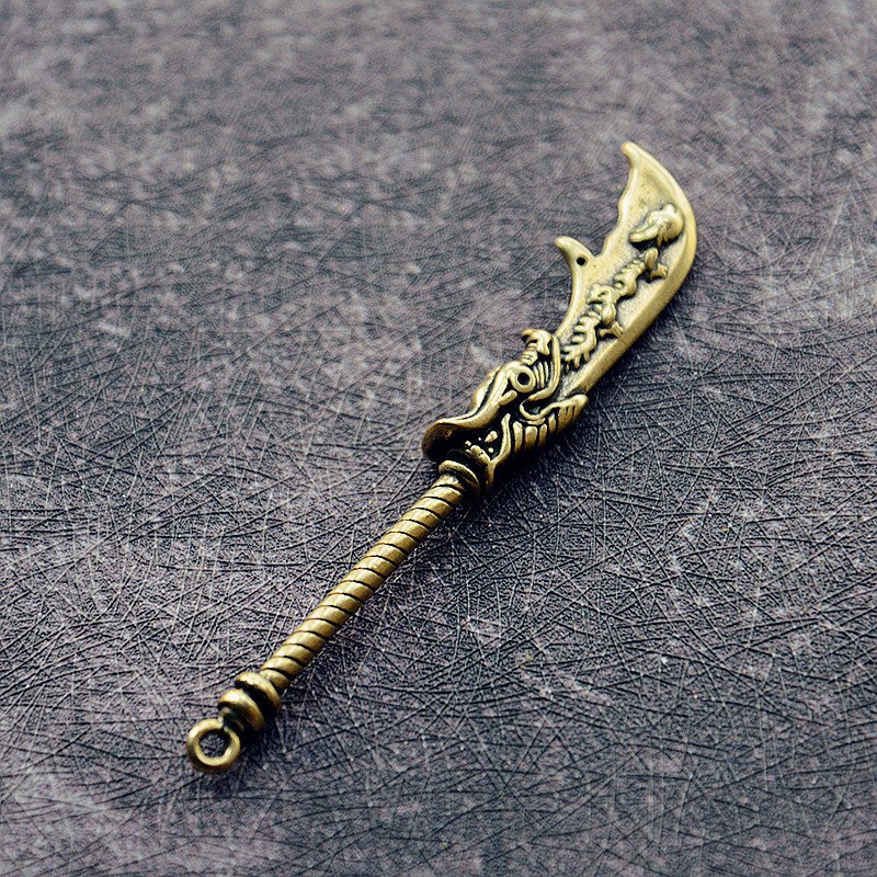 Tượng Phong Thủy Hình Thanh Đồ Long Đao (Kích Thước: 8.0cm x 1.3cm)