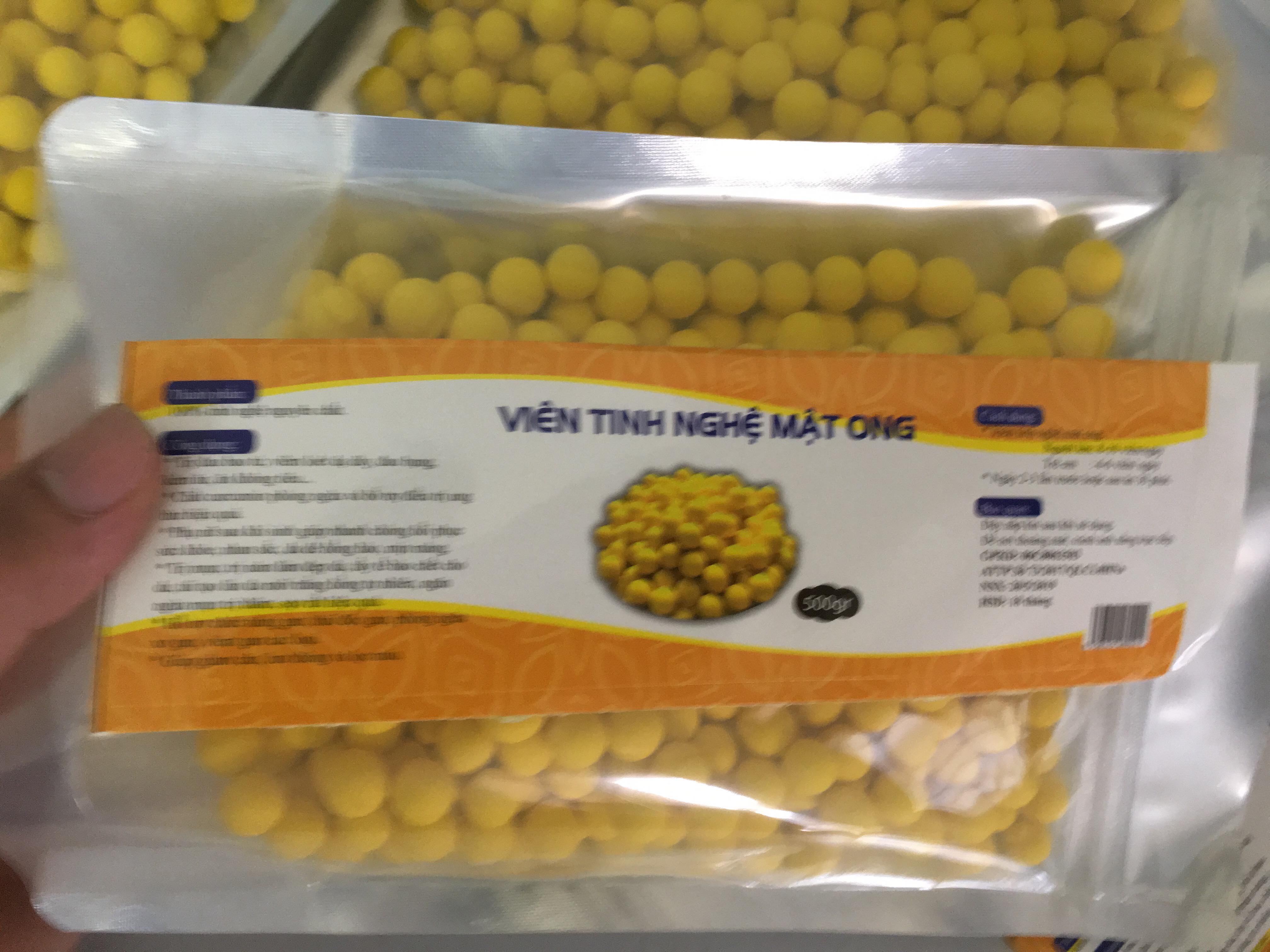 Viên nghệ mật ong ( đóng túi zíp 500g )