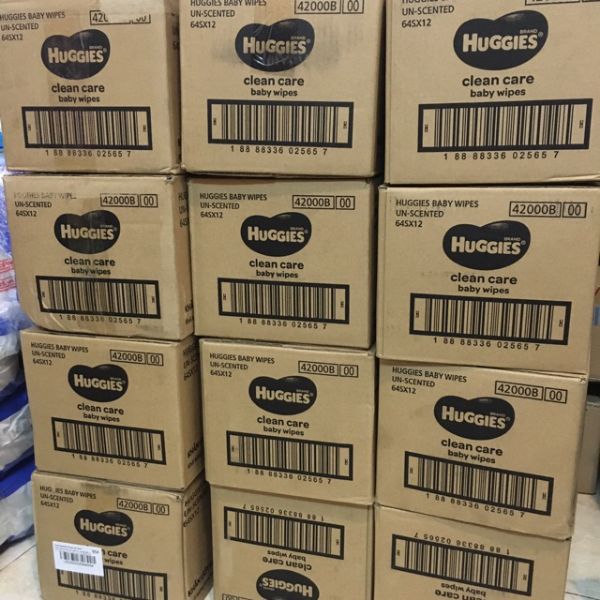 [HCM]Khăn ướt Huggies hộp 72 miếng