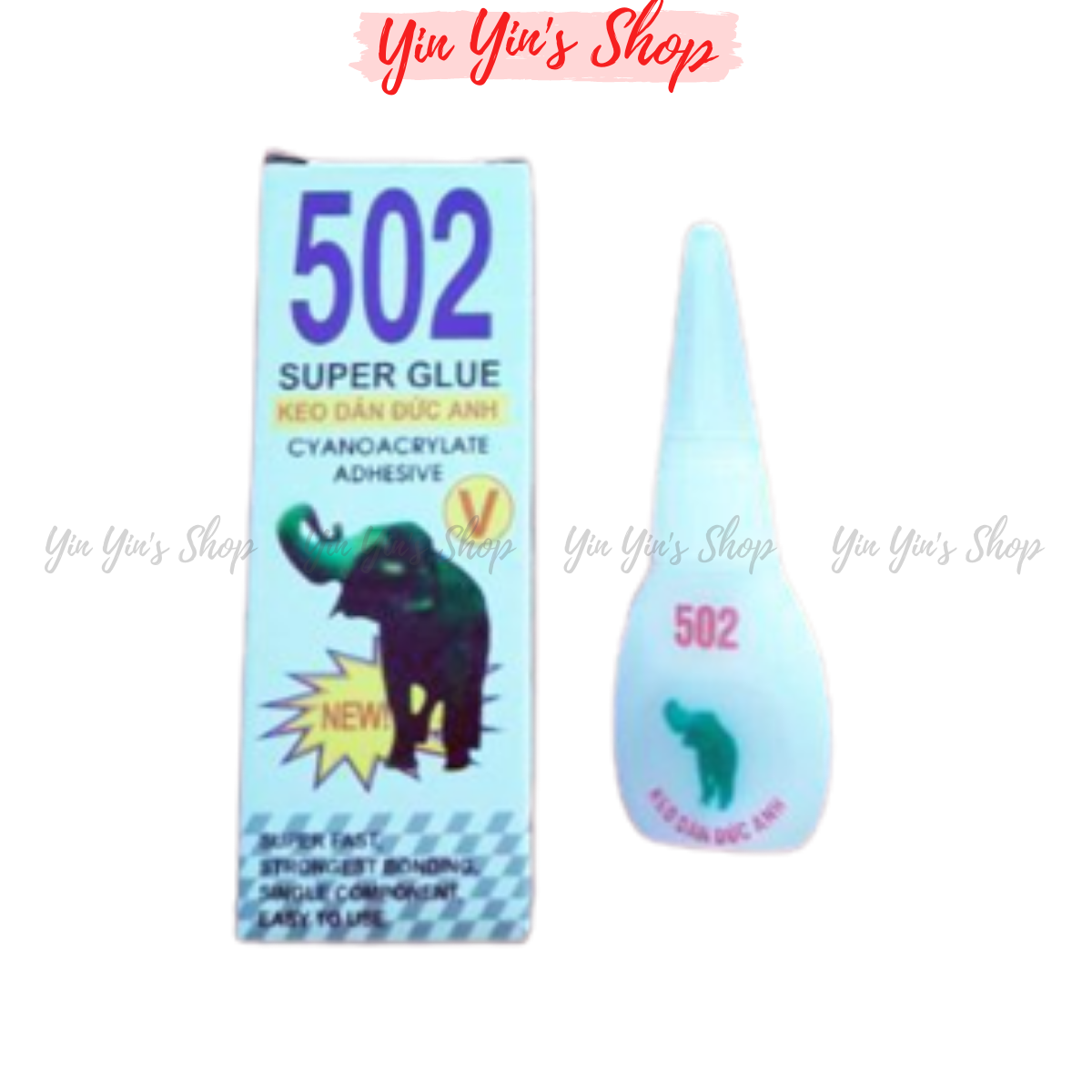 Combo 3 Chai Keo Dán 502 Con Voi Siêu Dính Đa Năng