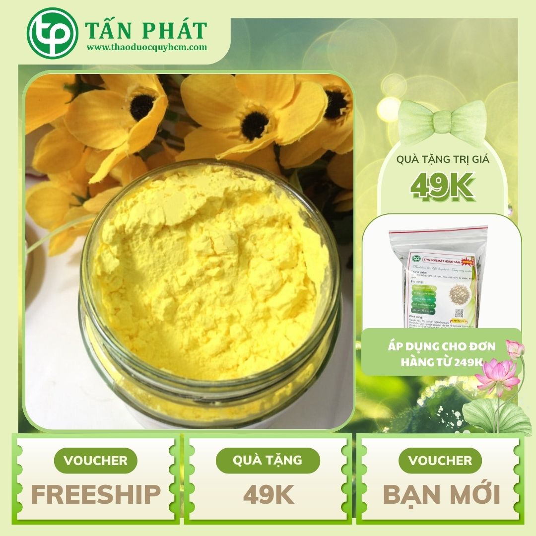 Tinh bột nghệ vàng túi lớn loại 500g cao cấp - Thảo Dược Tấn Phát