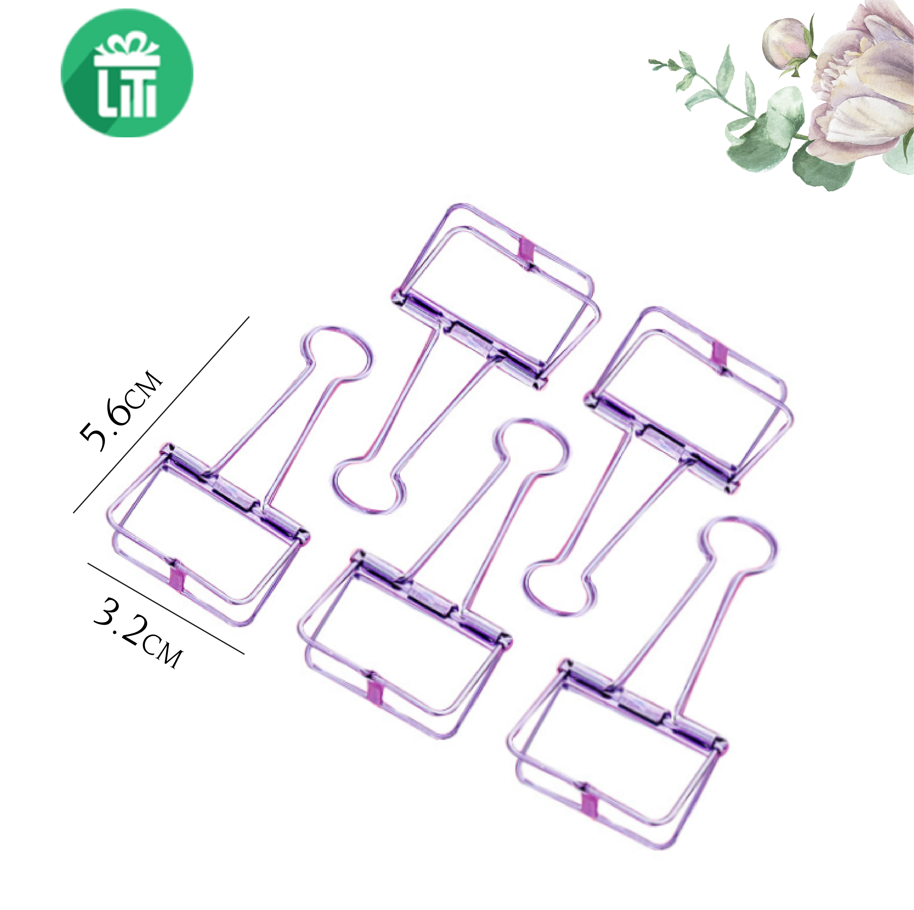 Kẹp Giấy / Kẹp Bướm Kim Loại (Kiểu dáng độc đáo)