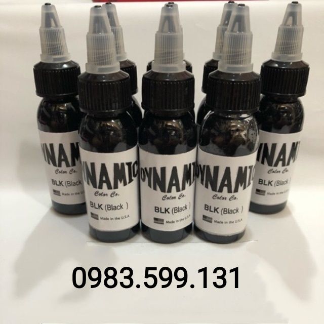 Mực Xăm đen Dynamic TBK 30ml / 1oz chai chiết