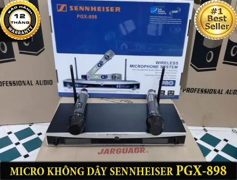 [ HÀNG CÔNG TY ] Bộ Micro Sennheiser PGX898 Micro Không Dây Cao Cấp Hát Karaoke Hay Nhât Giọng Hát Nhẹ Nhàng Và Trong Sáng Lọc Âm Cực Tốt, Chống Hú Rít Sóng Khỏe Thu Phát Sóng Ổn Định Bắt Tiếng Nhạy, Dùng Cho Karaoke Chuyên Nghiệp Và GĐ