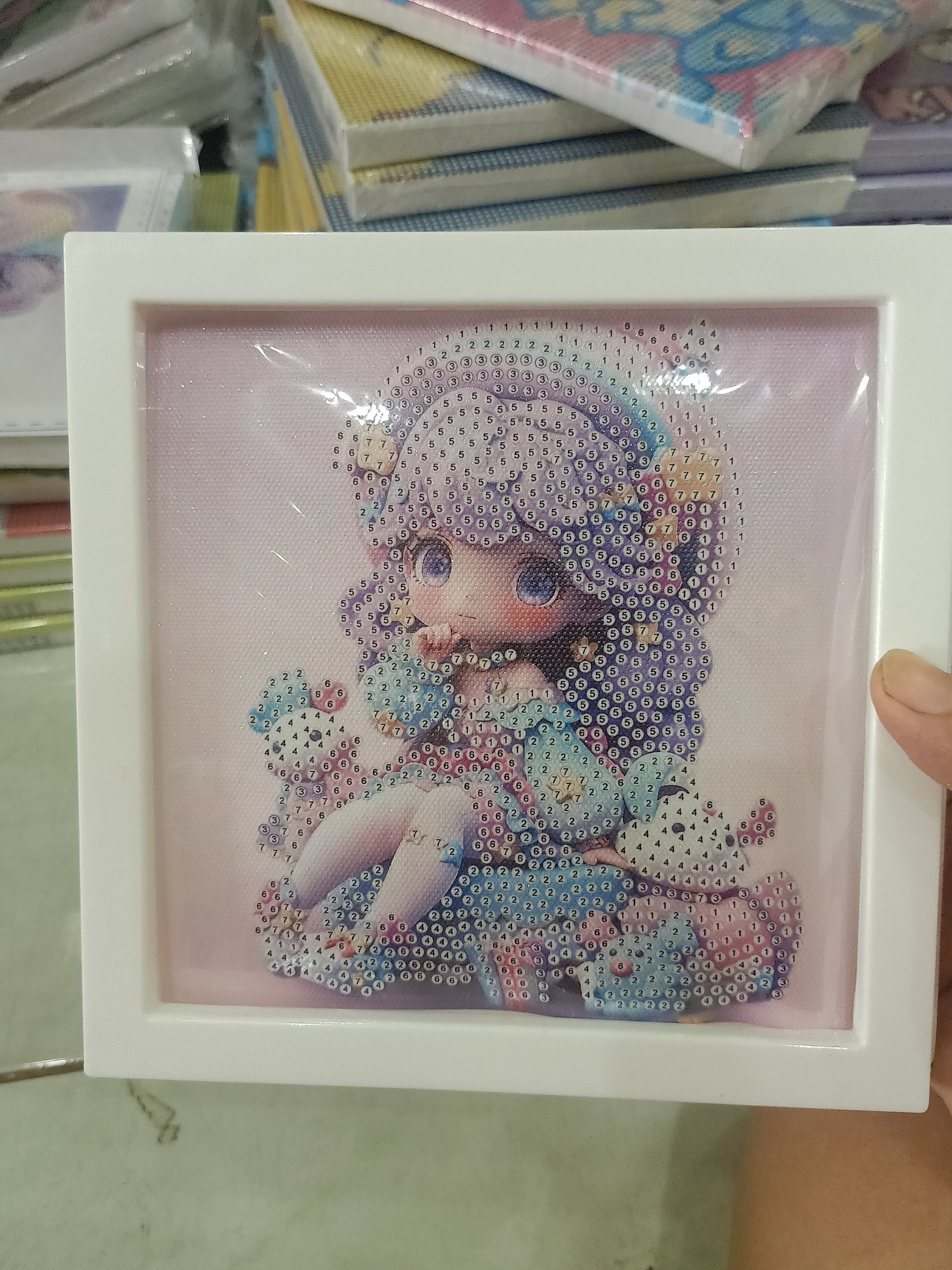 Tranh Đính Đá mini (ĐÁ ABC CAO CẤP). Kích Thước: 20x20