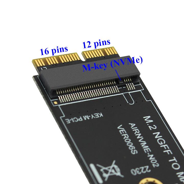 Adapter gắn SSD M.2 PCIe NVMe cho MacBook 2013-2017 - MA05