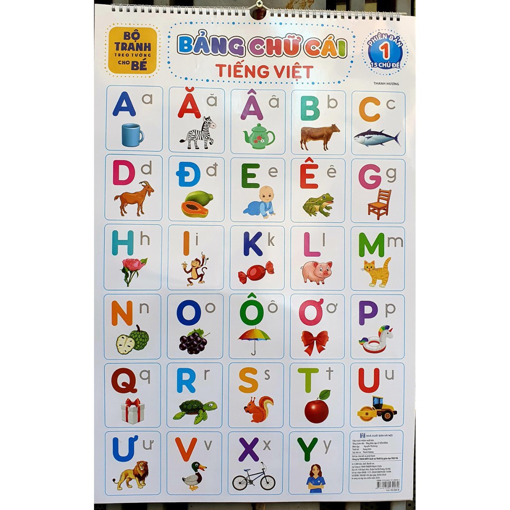 Bộ Tranh Treo Tường Cho Bé 12 chủ đề (tặng kèm 5 móc dán tường)