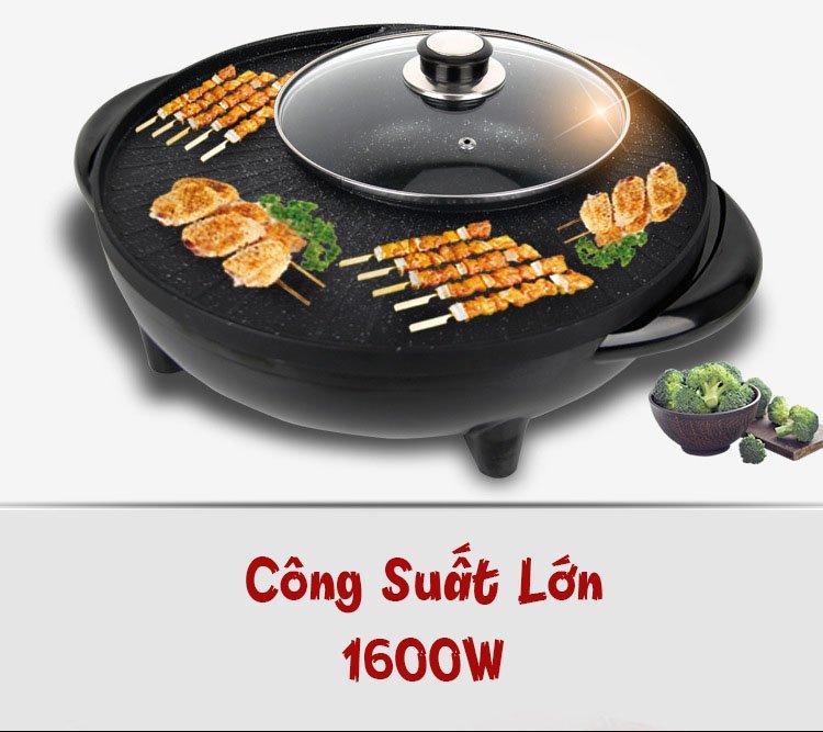 Hanrui Shop Nồi Lẩu Nướng Đa Năng - 1 Nồi 4 Chức Năng - Buffee Tại Nhà