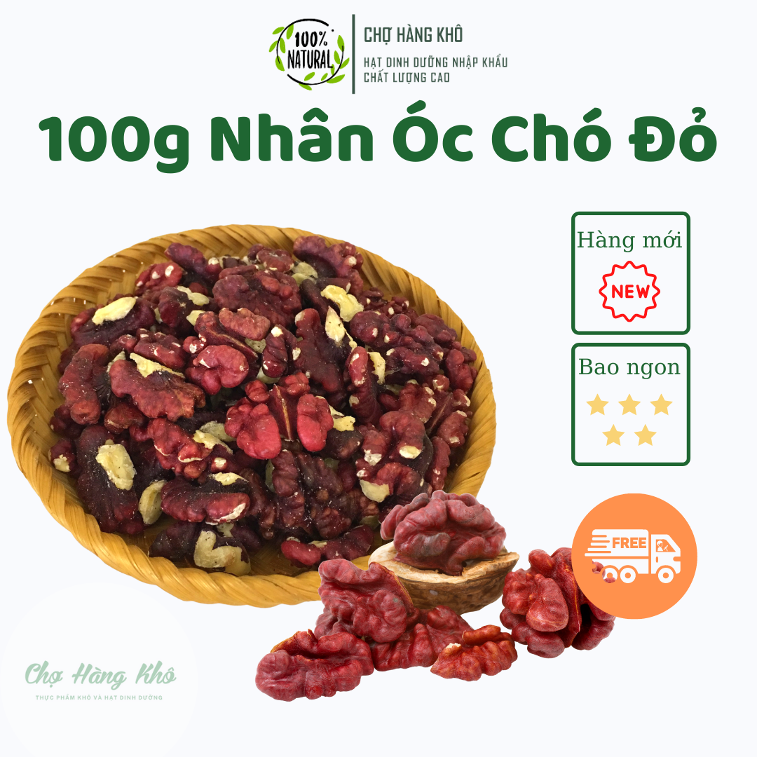 100g Nhân Óc Chó Đỏ