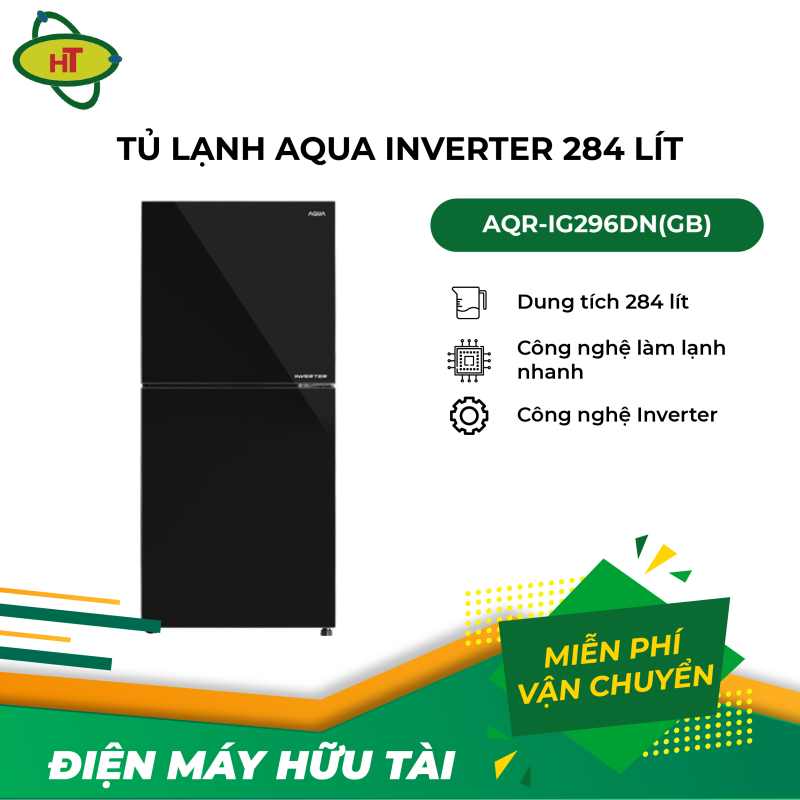 Tủ Lạnh AQUA Inverter 284 Lít AQR-IG296DN(GB)