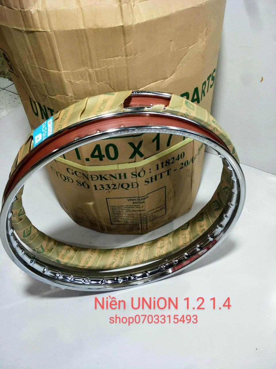 [HCM]CẶP NIỀN SẮT TRƯỚC SAU UNION 1.2 1.4