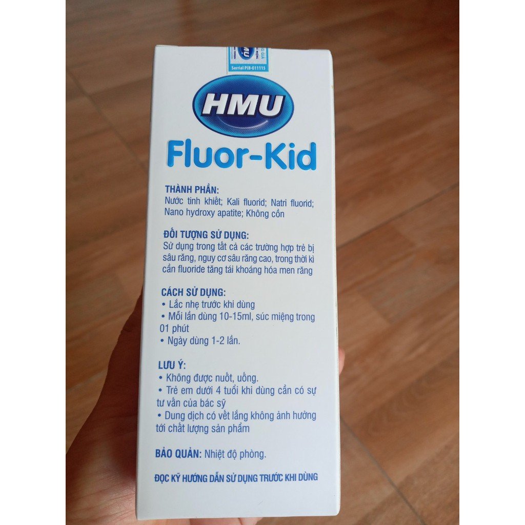 [Chính Hãng] Nước Súc Miệng HMU Fluor Kid Dành Cho Trẻ Em
