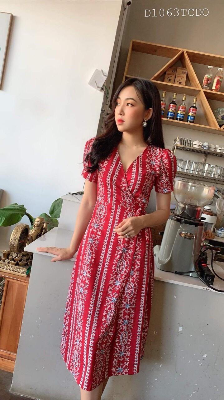 Đầm thổ cẩm siêu đẹp JapanQH192