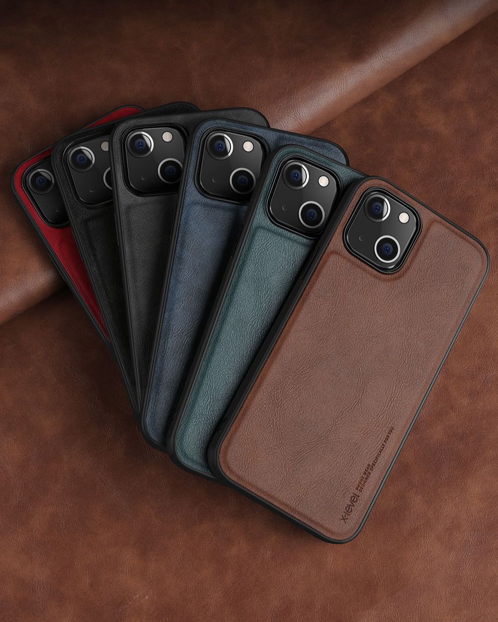 Ốp lưng x-level cho điện thoại iphone 11 , iphone 11 pro, iphone 11 pro max vân da, cao cấp