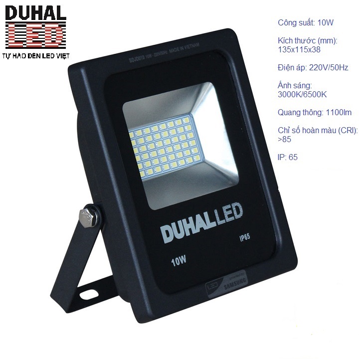 Đèn pha led duhal 10w - chống nước ip65