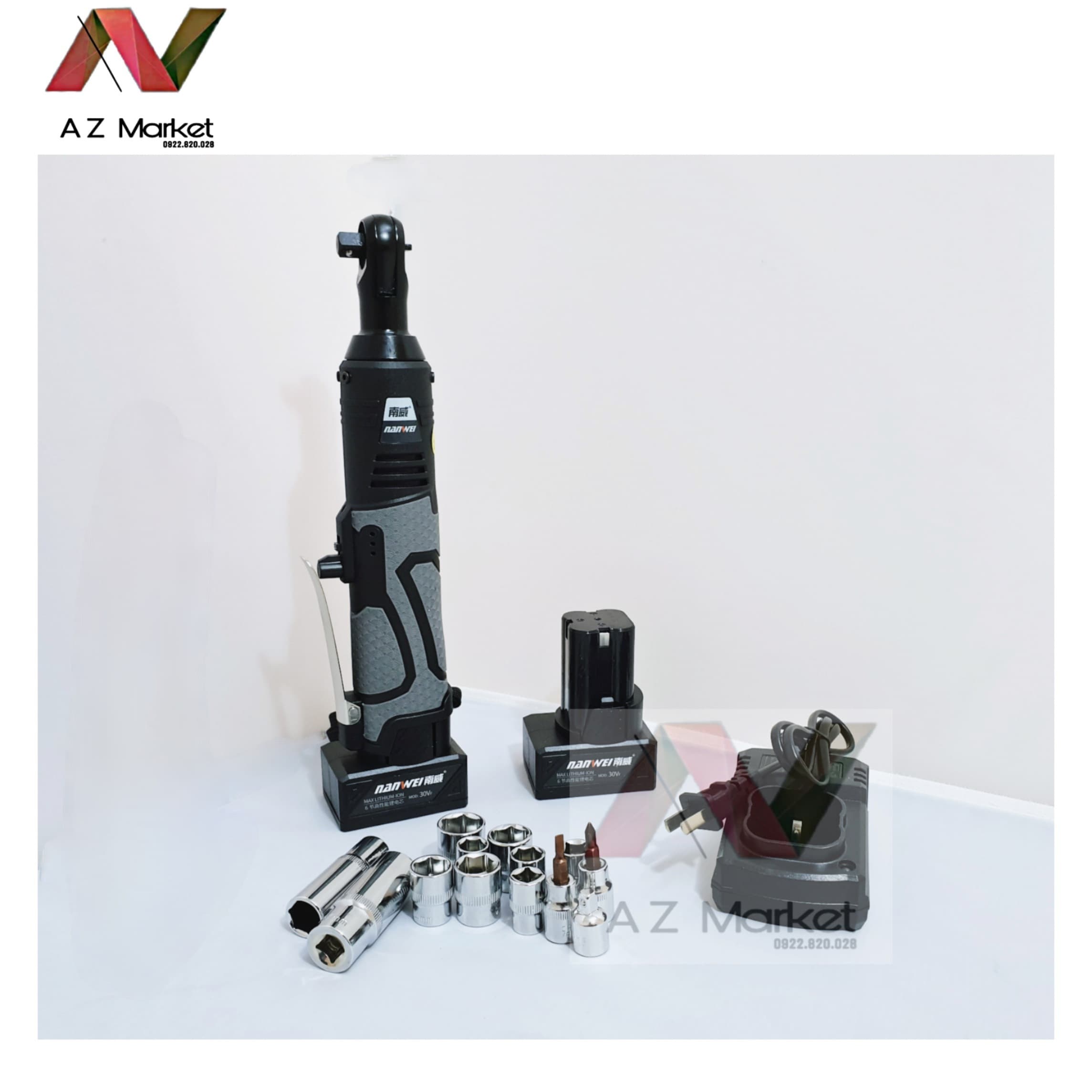 Nanwei-Máy siết bu lông góc dùng pin 30V MAX Nanwei
