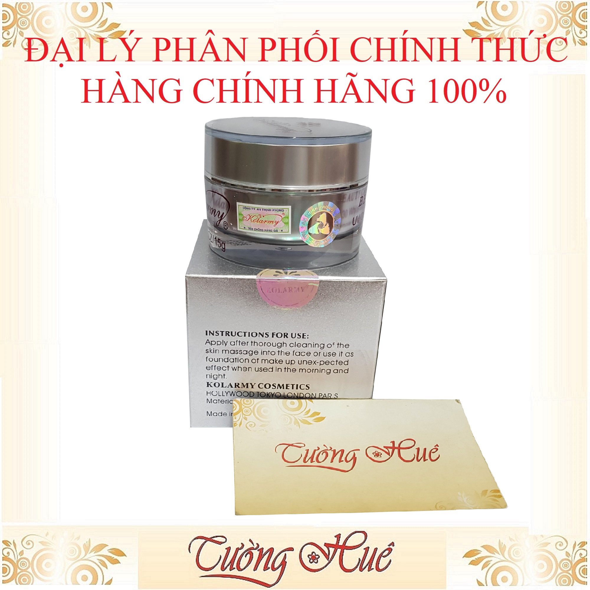 Kem Kolarmy Dưỡng Trắng Da Cao Cấp - Bạc