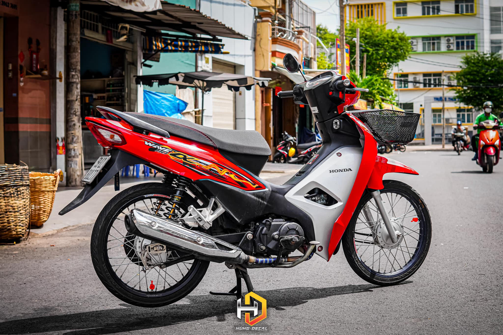 Tem rời wave a 110 - mẫu đỏ đen hot 2023 - chuẩn from cực đẹp