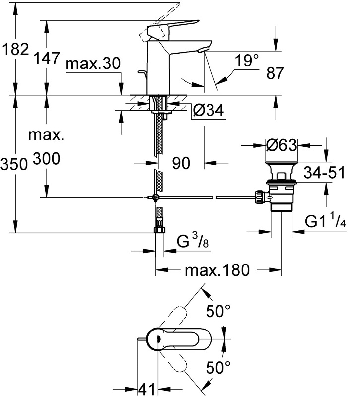 Vòi Chậu rửa mặt Lavabo 23328000
