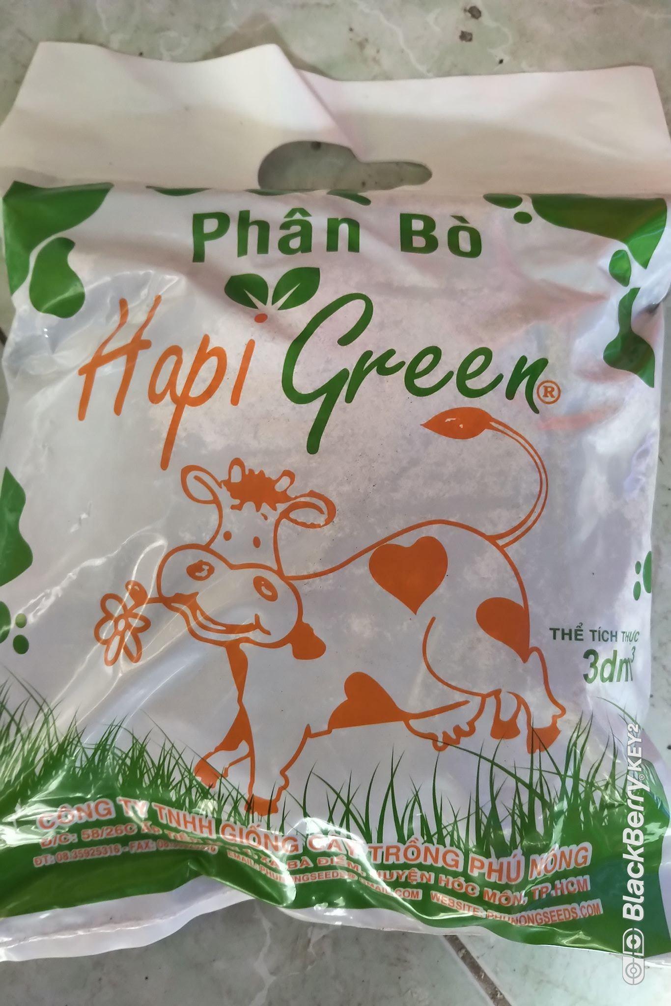 Phân bò khô Hapi Green Phú Nông 3dm3