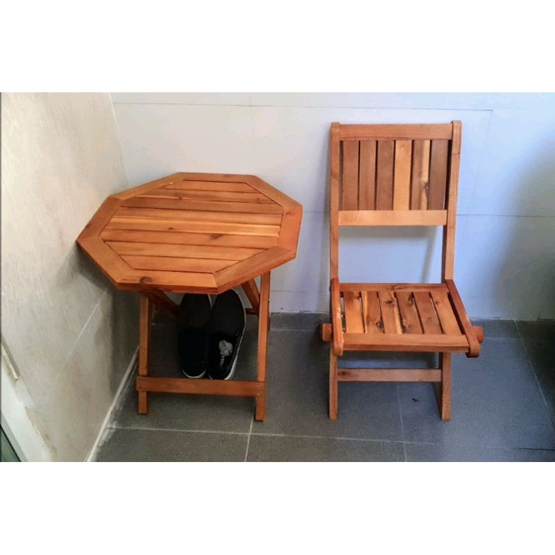 Ghế gỗ tràm gấp gọn cho chill ban công , sân vườn , phòng khách