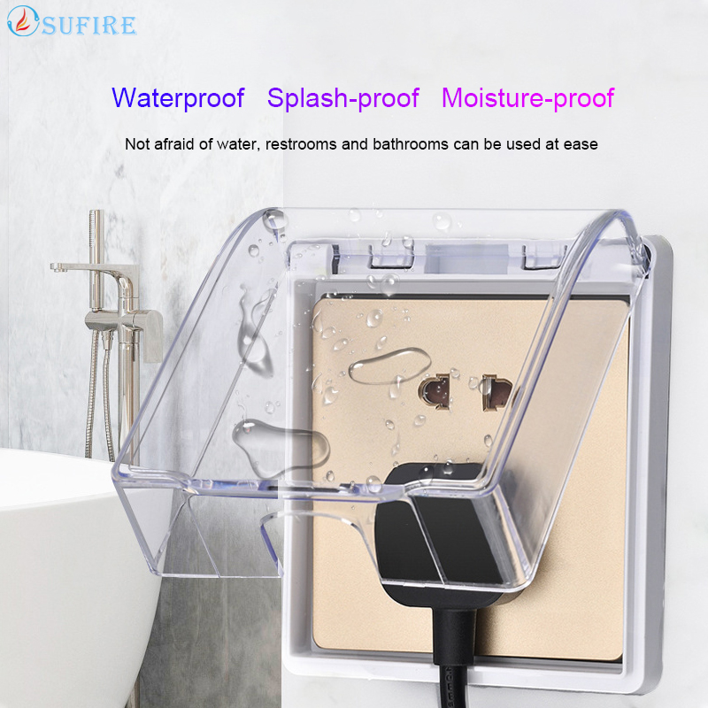 86 Loại Ổ cắm Hộp chống thấm Công tắc Hộp chống nước Hộp bảo vệ điện Vỏ bảo vệ Phòng tắm Loại Hộp giật gân Chuông cửa không dây Nắp chống thấm Ổ cắm tường Đa năng Bảng công tắc chống bụi Bảo vệ