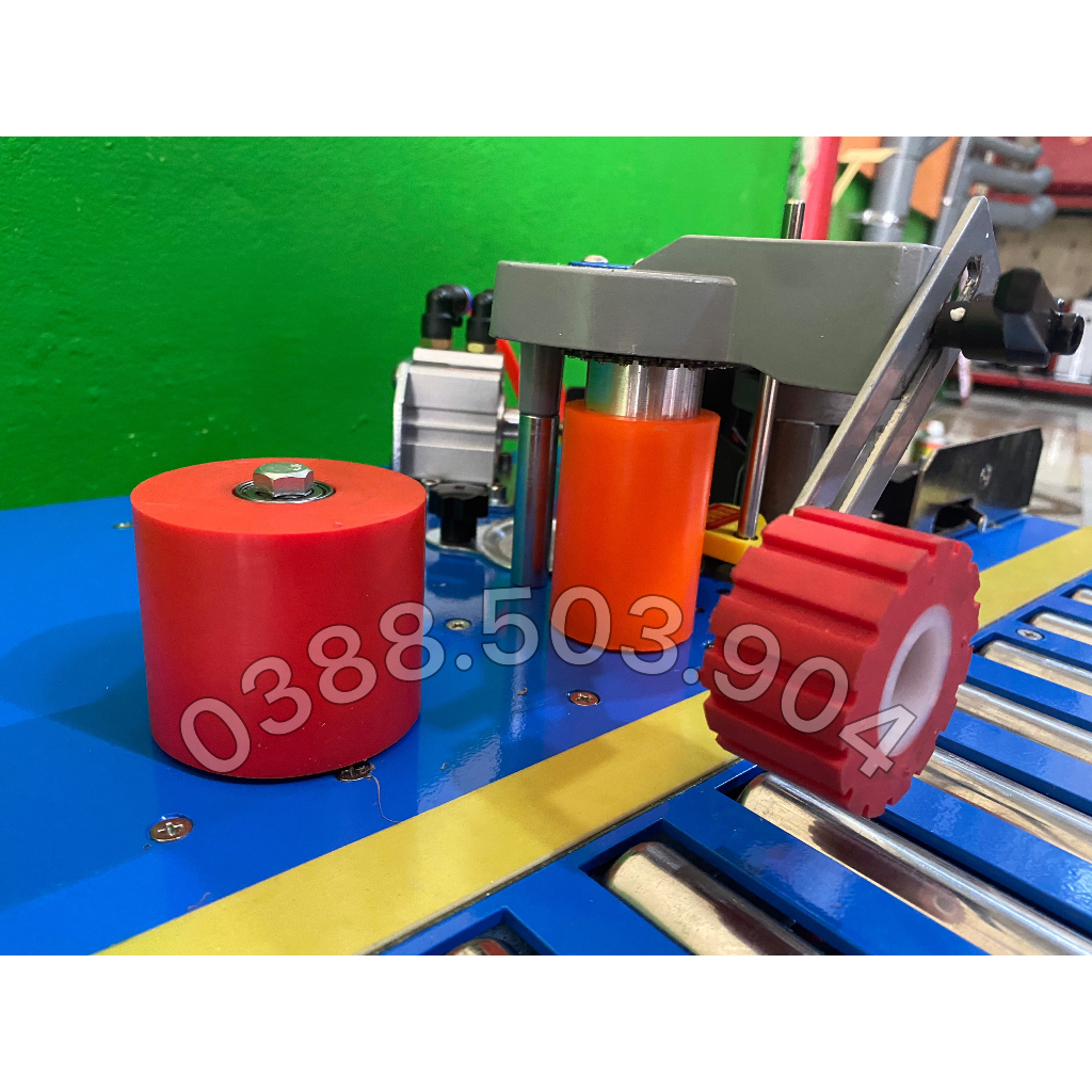 Máy dán cạnh gỗ DW550 ( có chức năng dán thẳng, tròn, vát 45 độ )