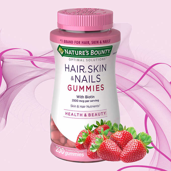 HCM]Viên nhai Natures Bounty Hair Skin and Nails 230 Gummies 