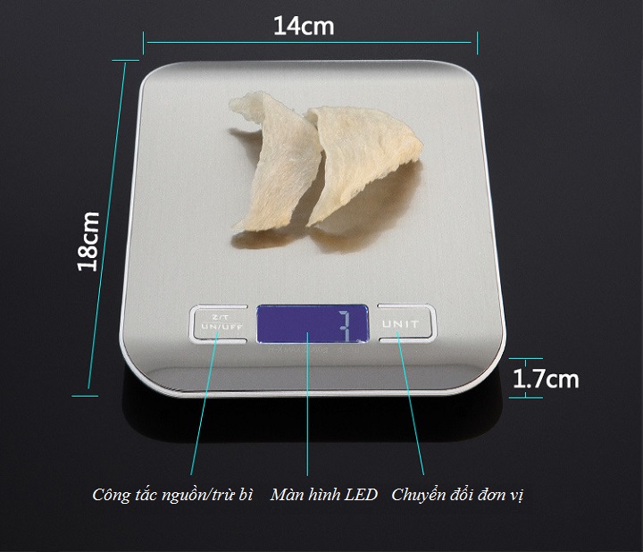 Cân Điện Tử 10kg DH-2012 ( CÂN NHÀ BẾP TỐI ĐA 10KG )