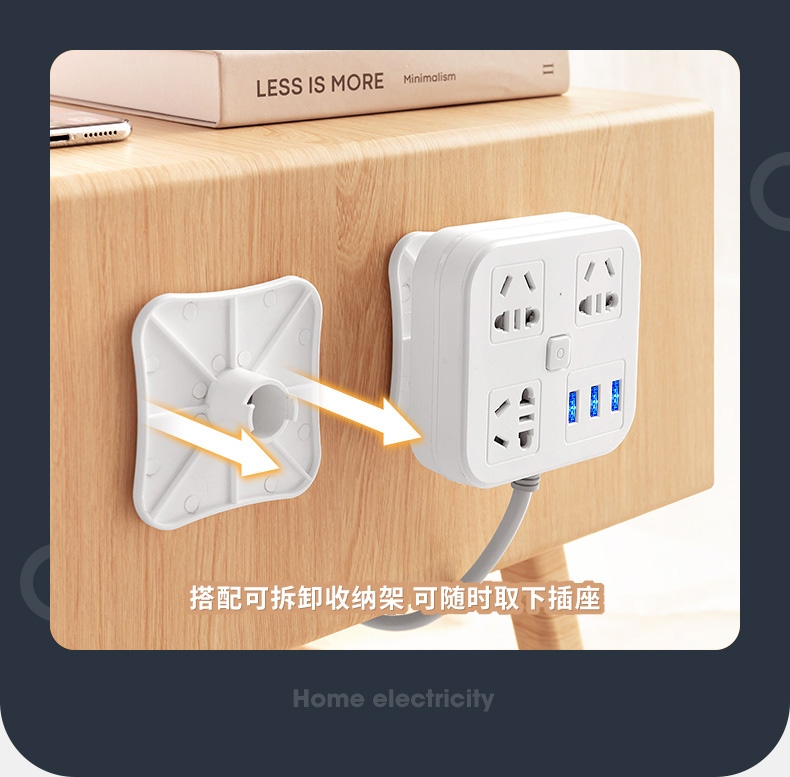 Can receive domestic converter porous multi-function with USB socket panel strip insert a conversion plug in line long term creative use lug plate strips off line board flashboard belt line