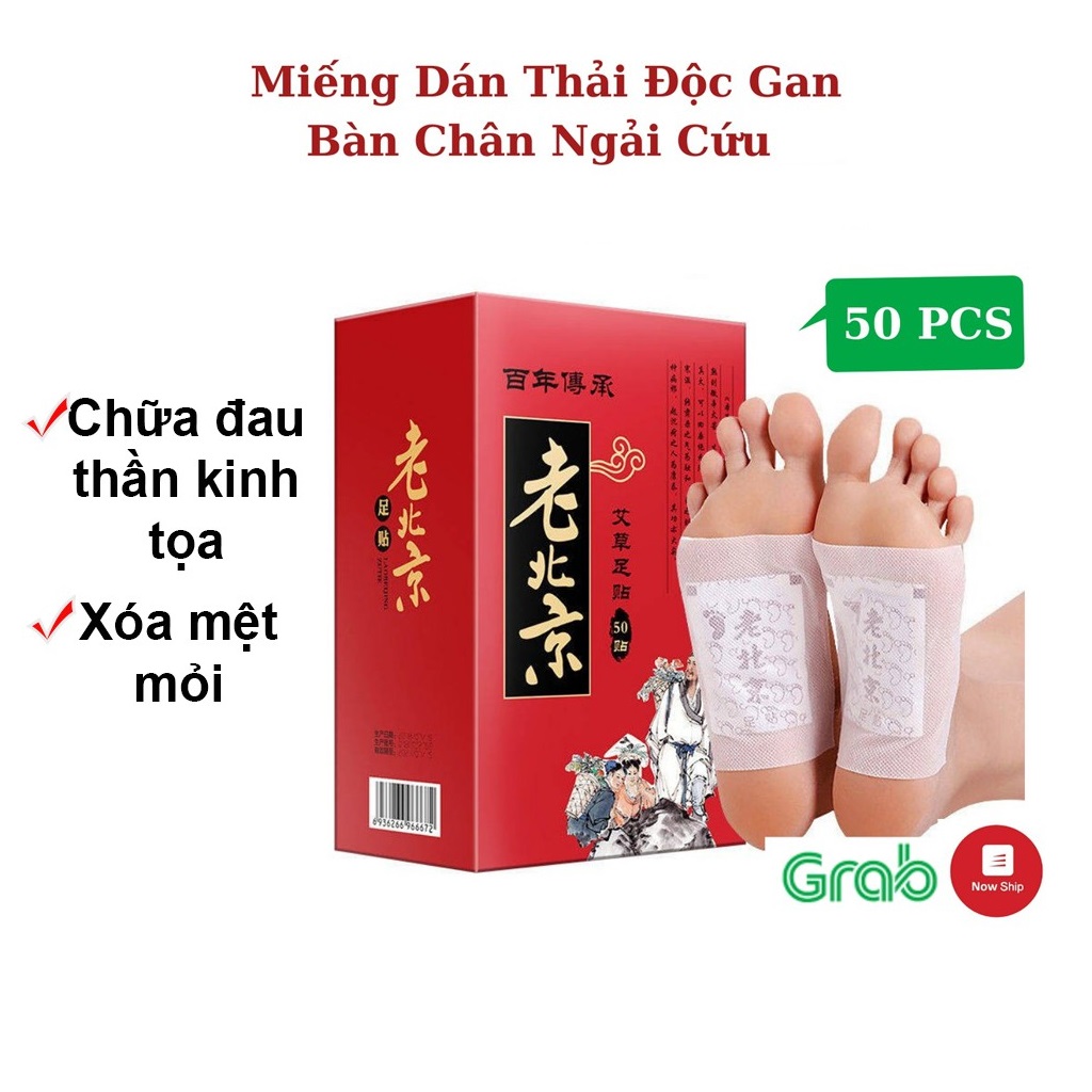 Hộp 50 Miếng Dán Chân Thải Độc