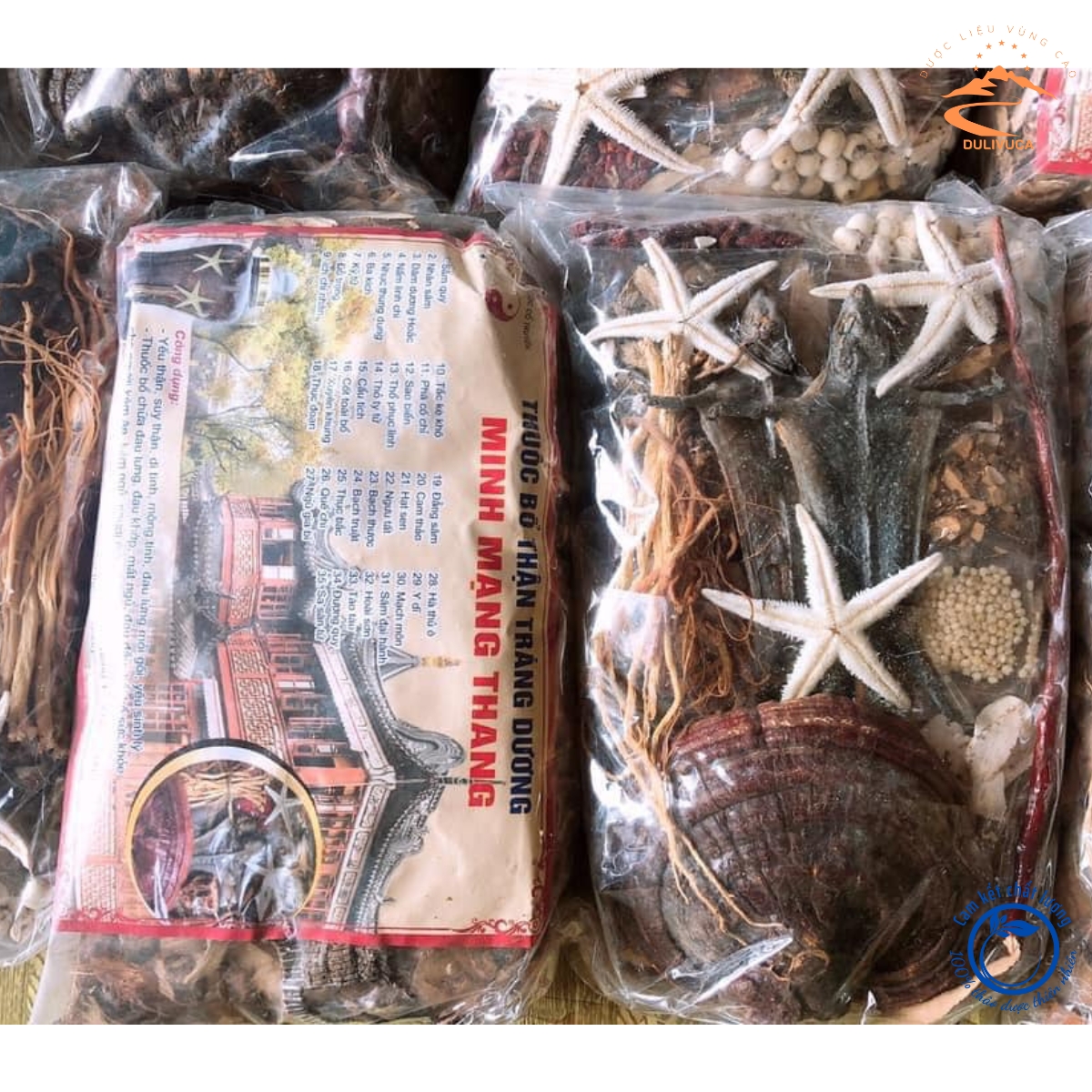 Minh Mạng Thang 35 vị đặc biệt có 2 tắc kè. Đồ ngâm rượu thuốc giúp bổ thận tráng dương, tăng cường sinh lý nam