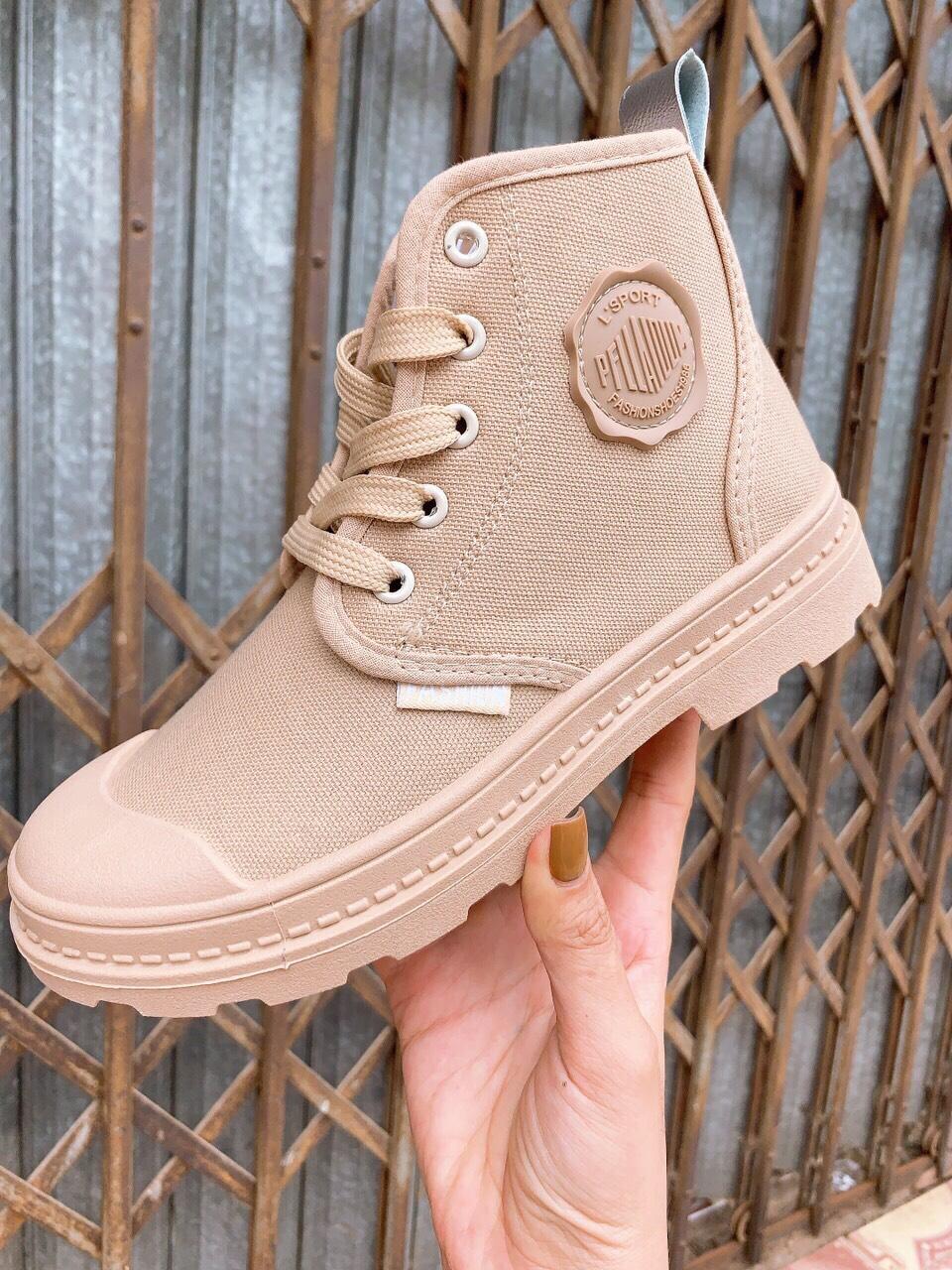 Giầy Nữ Sneaker Cao Cổ (Bốt)  Platinum Unisex (Grab Store)