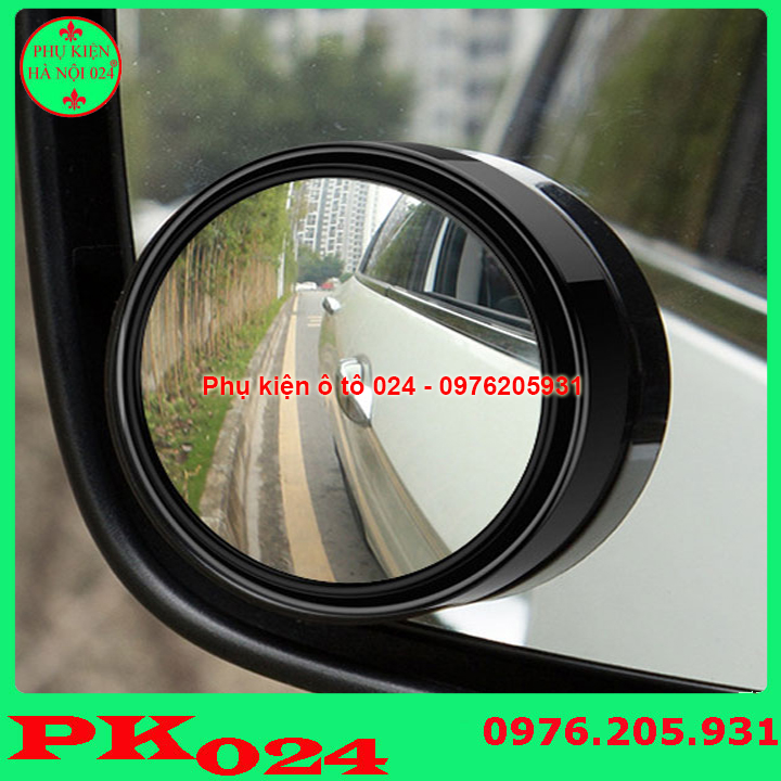 Giá 1 chiếc gương lồi ô tô - gương xe ô tô - gương tròn nhỏ 55mm kính hd xe ô tô có thể điều chỉnh 360 độ - màu đen