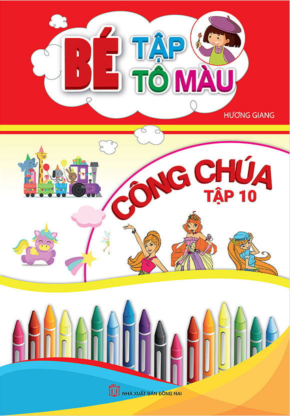 Fahasa - bé tập tô màu công chúa - tập 10