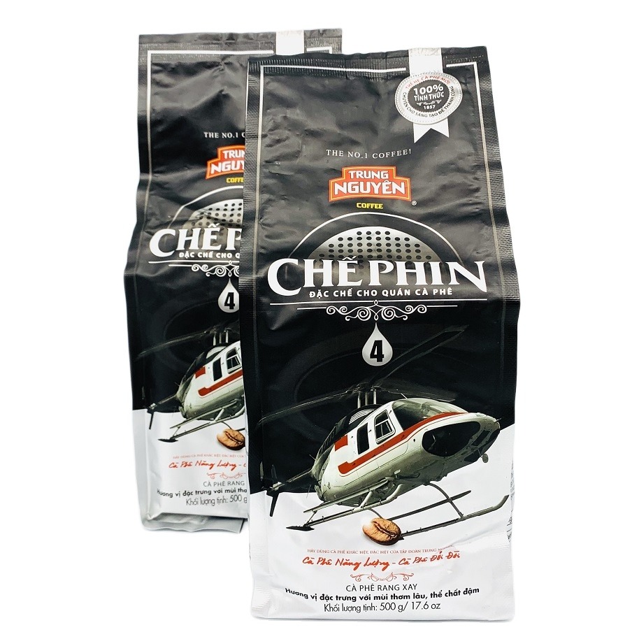 Cà phê Trung Nguyên Chế Phin 4( 500gam) - Cà phê pha phin đặc chế cho Quán Cà Phê