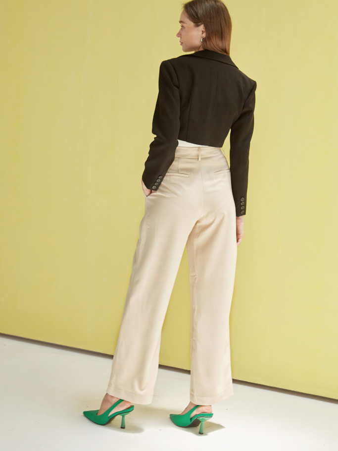 COCO SIN - Quần Nude Ống Đứng Phối Túi