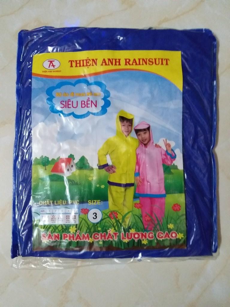 [HCM]Bộ Áo Mưa Cho Bé Trai Bé Gái ( Số 1-5)