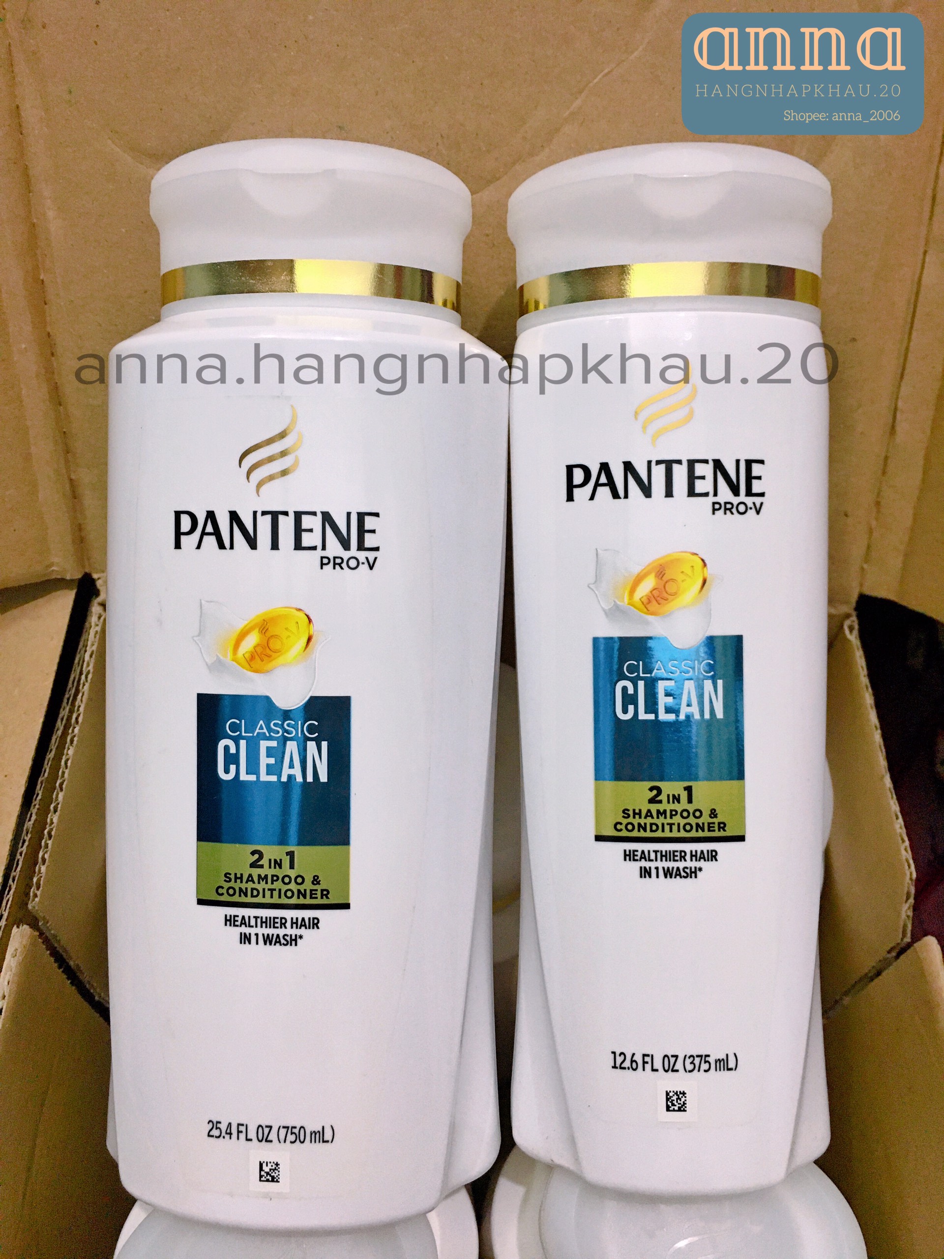 [XÃ HÀNG CHÍNH HÃNG USA-375ml/750ml] Dầu Gội - Xả Pantene Pro-V Classic Clean 2IN1