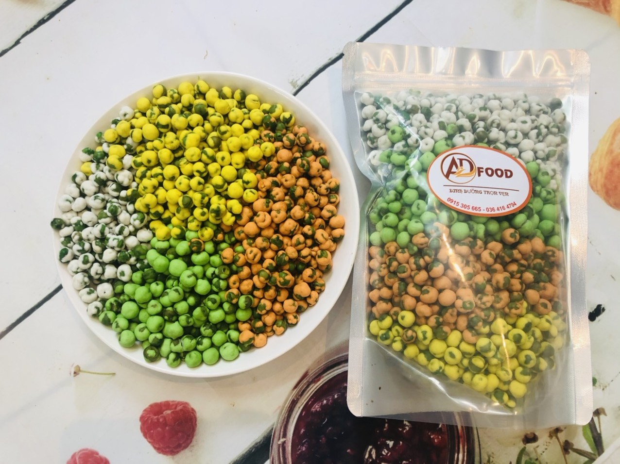 500g ĐẬU HÀ LAN SẤY ĐỦ VỊ