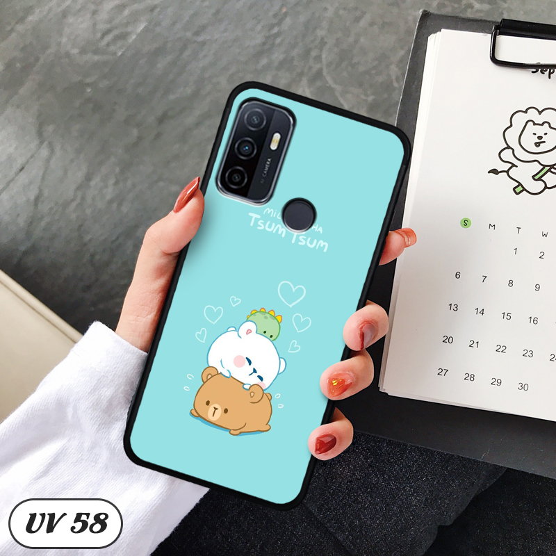 Ốp điện thoại OPPO A53 - lưng nhám viền dẻo