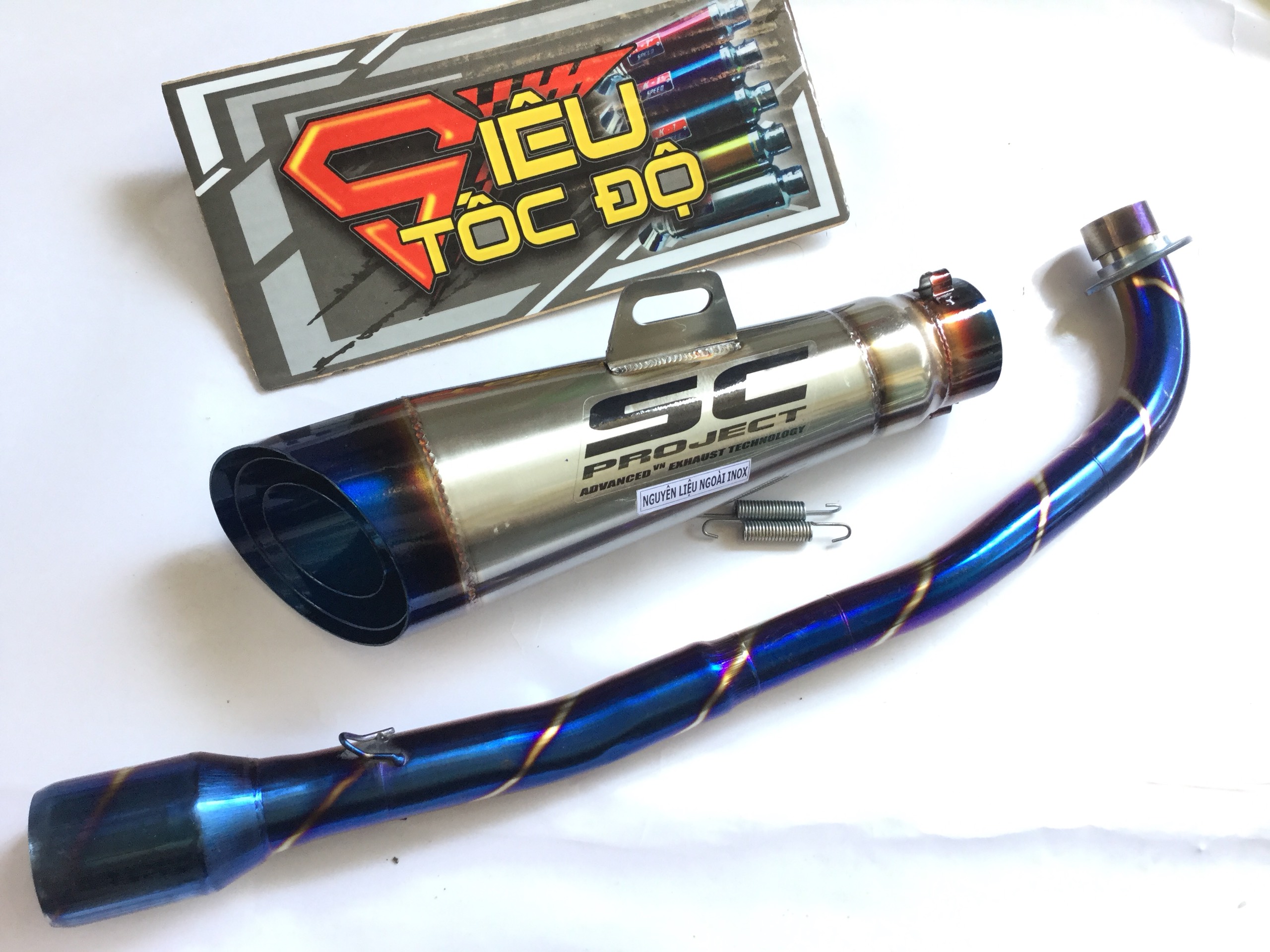Lon Sc Xéo ĐUÔI XANH FULL Cổ Bầu Titan Winner + Satria + Raider Sonic + Exciter 135/150 , Sản Phẩm Chất Lượng, Gian Hàng Uy Tín, Giá Cả Cực Tốt, Mua Ngay.
