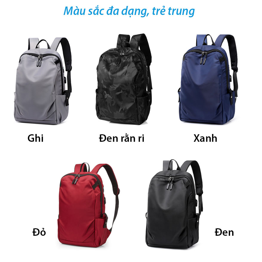 Balo Nam Nữ Thời Trang Đẹp Balo Đựng Laptop 15inch Vải Dù Cao Cấp Chống Thấm Nước Nhẹ Đi Học Đi Làm Đi Chơi BL18