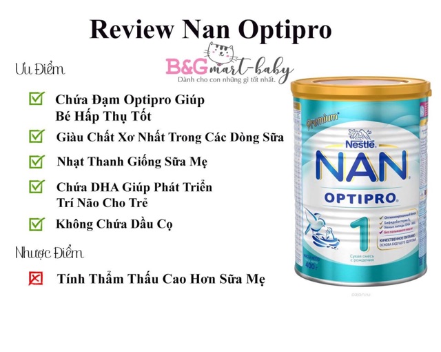 [Date 2022]Sữa Bột Nan Nga 800gr