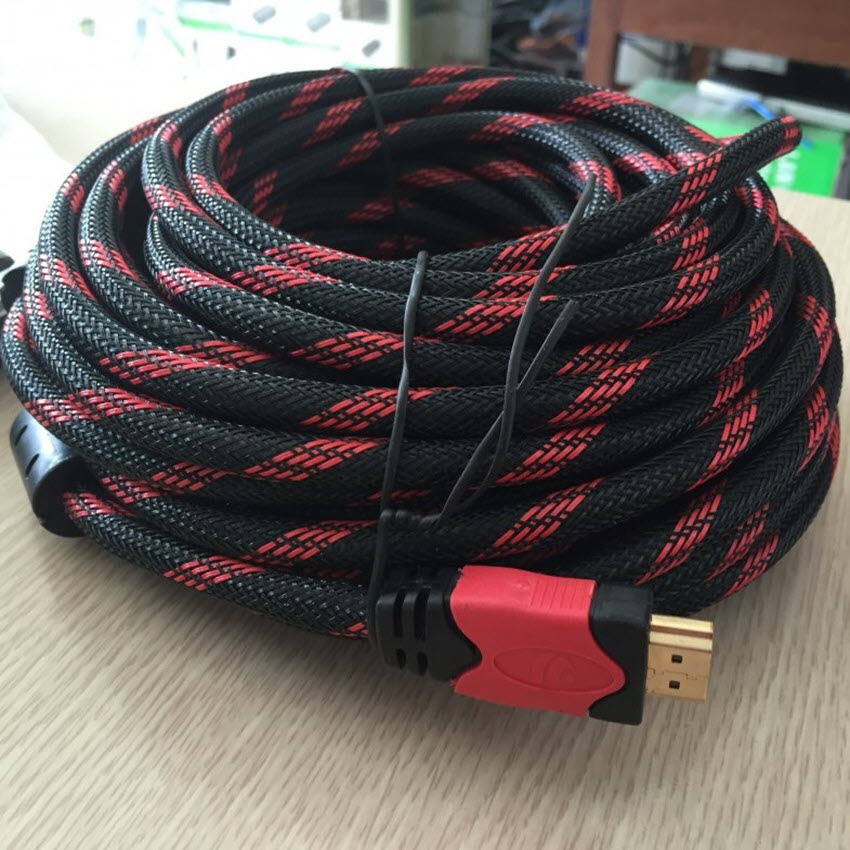 Cáp HDMI dài 30m dây lưới tròn
