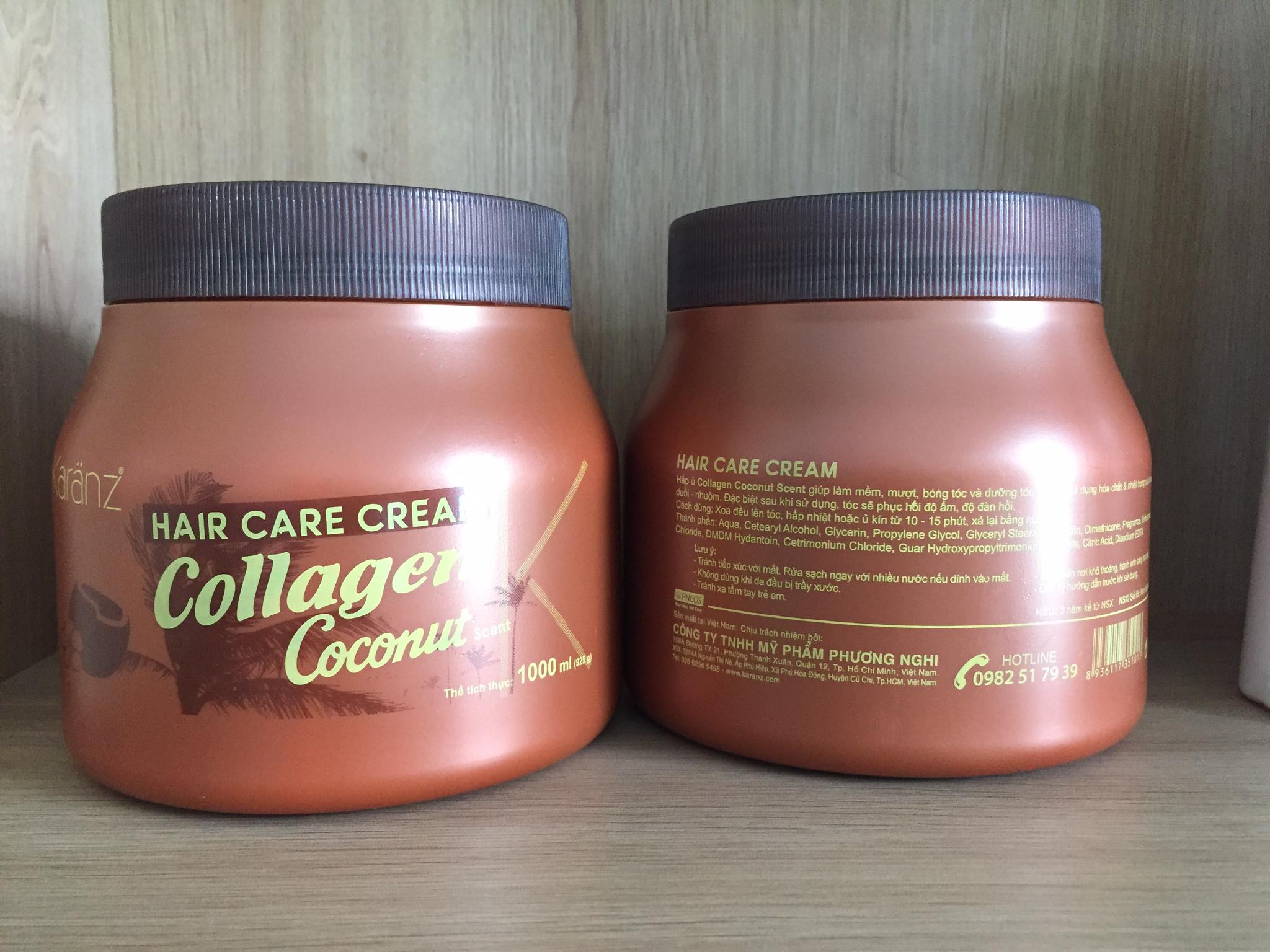 Hấp ủ tóc KARANZ 1000ml (collagen/ dừa/ bơ/ cherry)