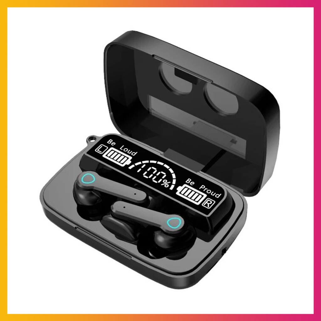 Tai Nghe Không Dây Bluetooth M19 TWS 5.1, Chống Nước Khử Tiếng Ồn Tai Nghe Hiển Thị Màn Hình Thông Minh Kỹ Thuật Số LED Có Đèn Pin - BẢO HÀNH 1 ĐỔI 1
