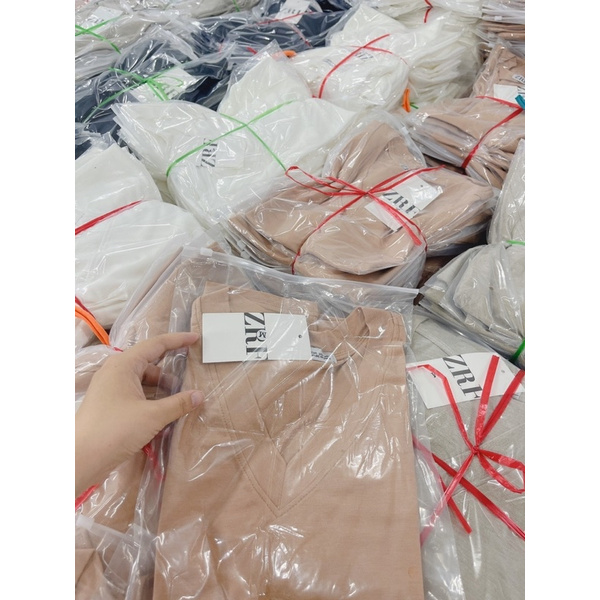 ANU331 - ÁO PHÔNG GIẤY CỔ TIM ZR CHO NỮ