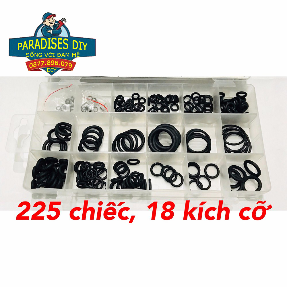 Bộ 225 gioăng cao su chất lượng cao