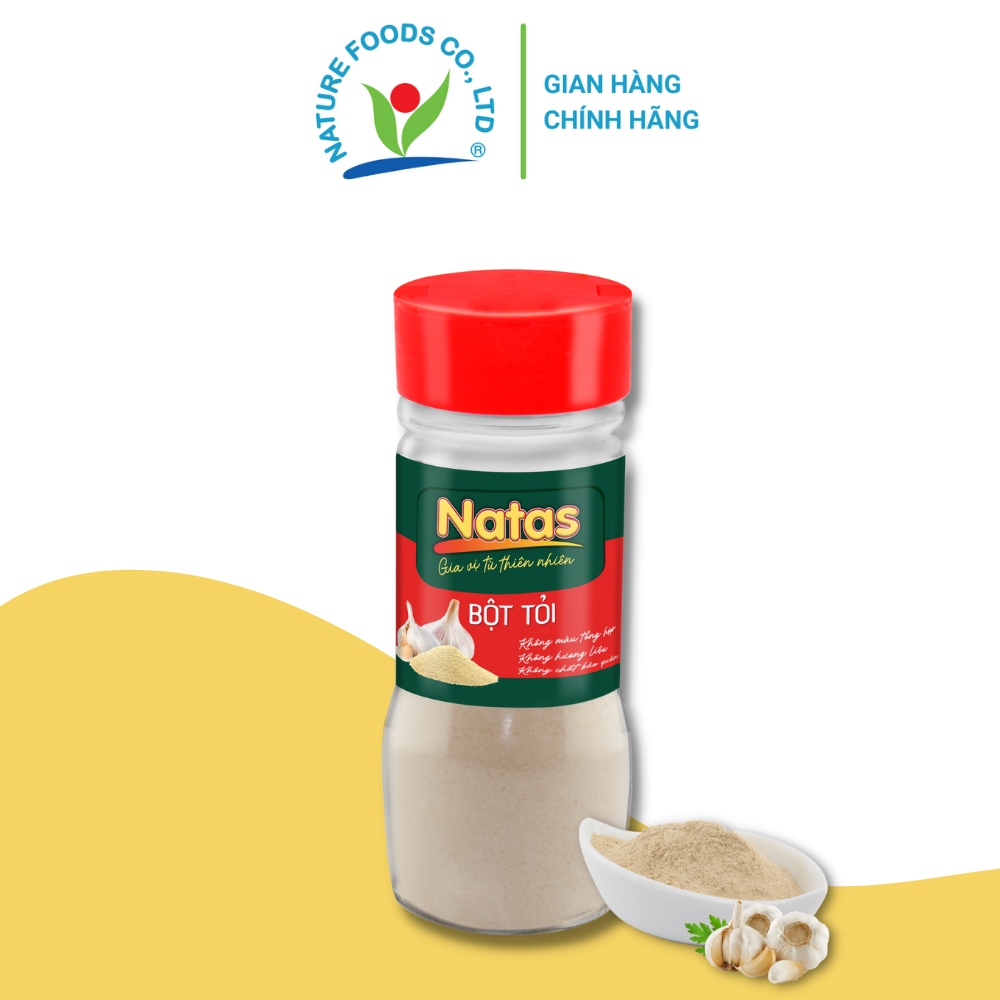 BỘT TỎI NATAS gia vị tiện dụng (hũ 65g)
